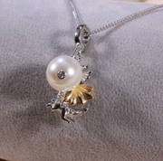 【Sterling Silver】setting-Little Dragon pendant without pearl