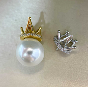【Sterling Silver】setting-crown pendant without pearl