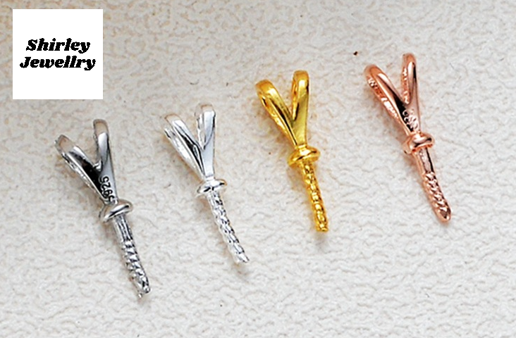 【Sterling Silver】setting- y-shape pendant without pearl