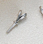 【Sterling Silver】setting- y-shape pendant without pearl