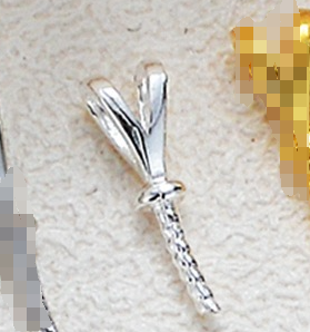 【Sterling Silver】setting- y-shape pendant without pearl