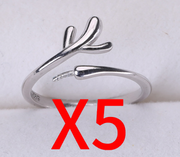 【Sterling Silver】setting- 【R1】 Simple  silver ring without pearl