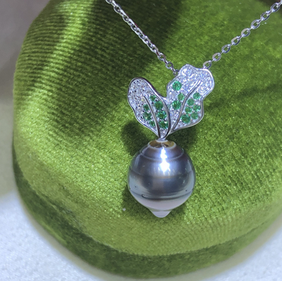 【Sterling Silver】setting- carrot pendant without pearl