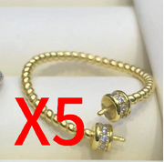 【Sterling Silver】setting-【R2】Simple  silver ring without pearl