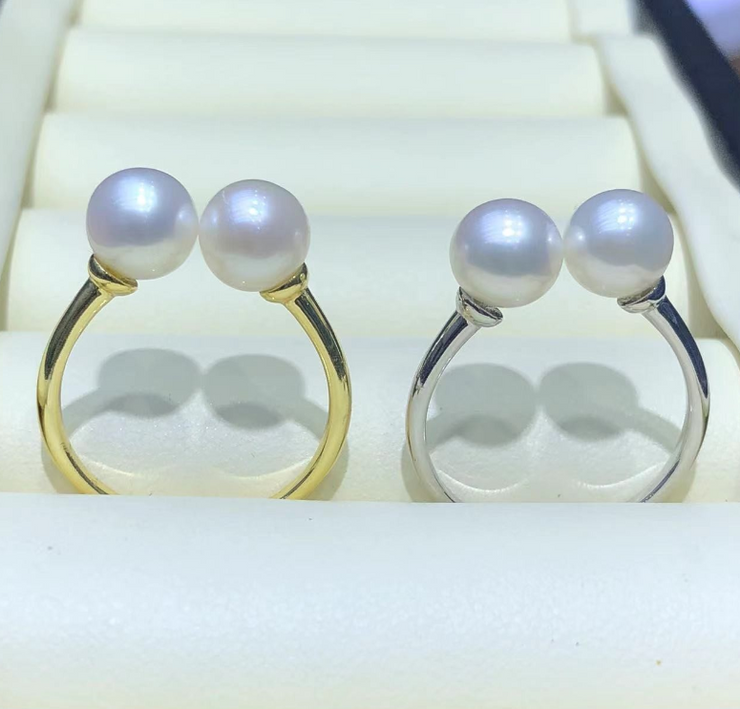 【Sterling Silver】setting-【R3】Simple  silver ring without pearl