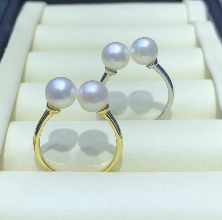 【Sterling Silver】setting-【R3】Simple  silver ring without pearl