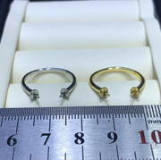 【Sterling Silver】setting-【R3】Simple  silver ring without pearl