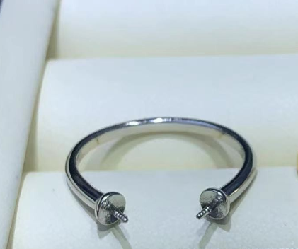 【Sterling Silver】setting-【R3】Simple  silver ring without pearl