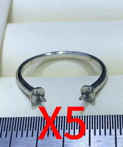 【Sterling Silver】setting-【R3】Simple  silver ring without pearl