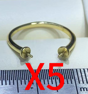 【Sterling Silver】setting-【R3】Simple  silver ring without pearl