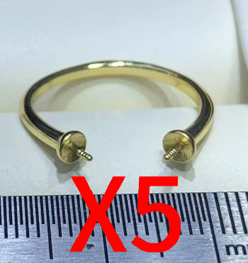 【Sterling Silver】setting-【R3】Simple  silver ring without pearl