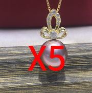 【Sterling Silver】setting- Butterfly crown pendant without pearl
