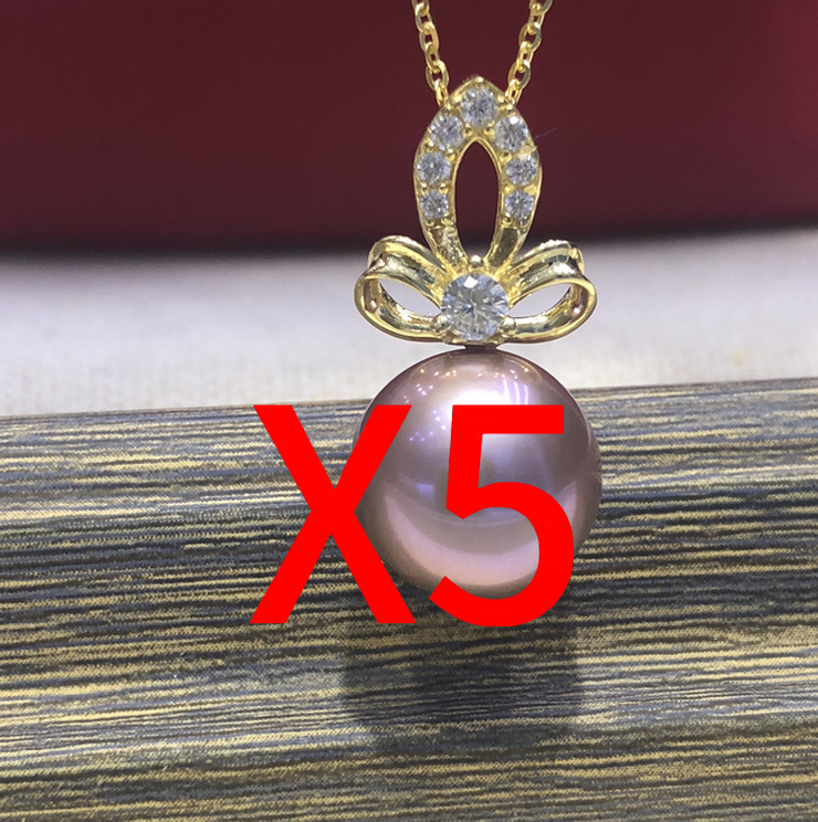 【Sterling Silver】setting- Butterfly crown pendant without pearl