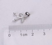 【Sterling Silver】setting- Cherry pendant&Earrings without pearl