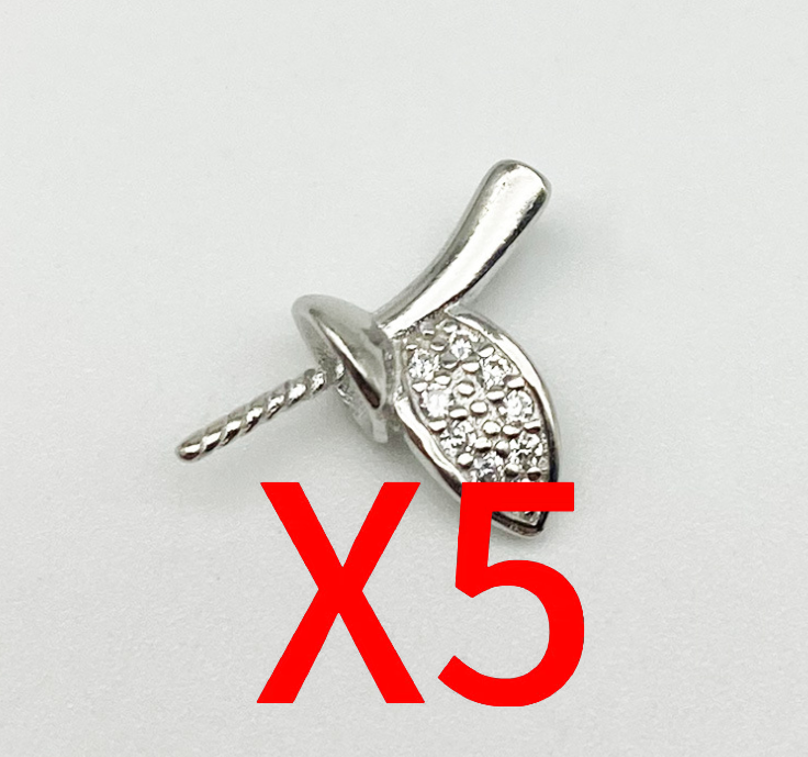 【Sterling Silver】setting- leafage pendant without pearl