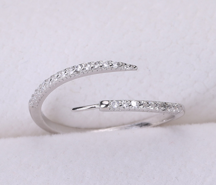 【Sterling Silver】setting-【R5】Simple  silver ring without pearl