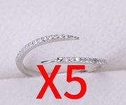 【Sterling Silver】setting-【R5】Simple  silver ring without pearl
