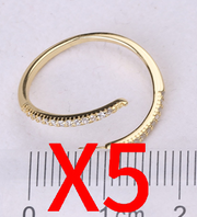 【Sterling Silver】setting-【R5】Simple  silver ring without pearl