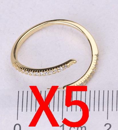 【Sterling Silver】setting-【R5】Simple  silver ring without pearl