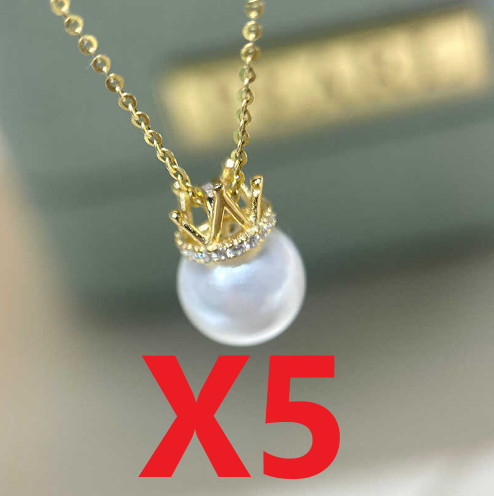 【Sterling Silver】setting-crown pendant without pearl