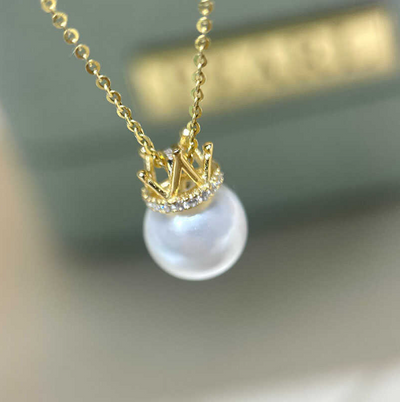 【Sterling Silver】setting-crown pendant without pearl