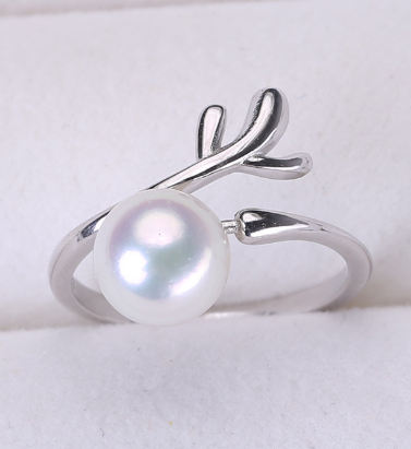 【Sterling Silver】setting- 【R1】 Simple  silver ring without pearl
