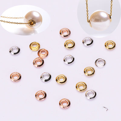 【Sterling Silver】setting- lulu cap （a pair）  pendant without pearl