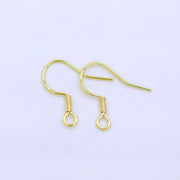 【Sterling Silver】setting-【E1】Simple  Ear hook without pearl