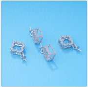 【Sterling Silver】setting- Four-leaf clover pendant without pearl