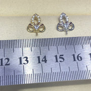 【Sterling Silver】setting- Butterfly crown pendant without pearl