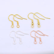 【Sterling Silver】setting-【E1】Simple  Ear hook without pearl