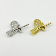 【Sterling Silver】setting- leafage pendant without pearl