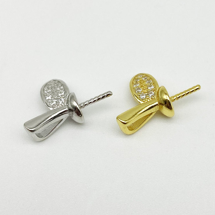 【Sterling Silver】setting- leafage pendant without pearl
