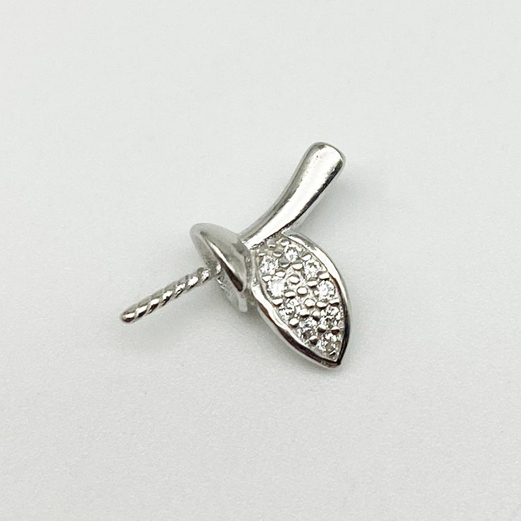 【Sterling Silver】setting- leafage pendant without pearl