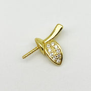 【Sterling Silver】setting- leafage pendant without pearl