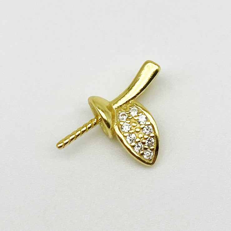 【Sterling Silver】setting- leafage pendant without pearl
