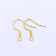 【Sterling Silver】setting-【E1】Simple  Ear hook without pearl
