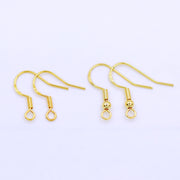 【Sterling Silver】setting-【E1】Simple  Ear hook without pearl