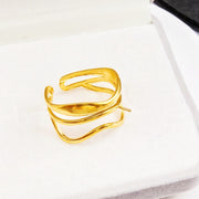【 Copper settings】Irregular ring without pearl
