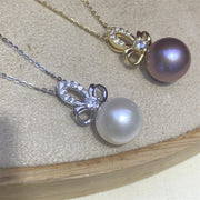 【Sterling Silver】setting- Butterfly crown pendant without pearl