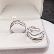 【 Copper settings】Irregular ring without pearl
