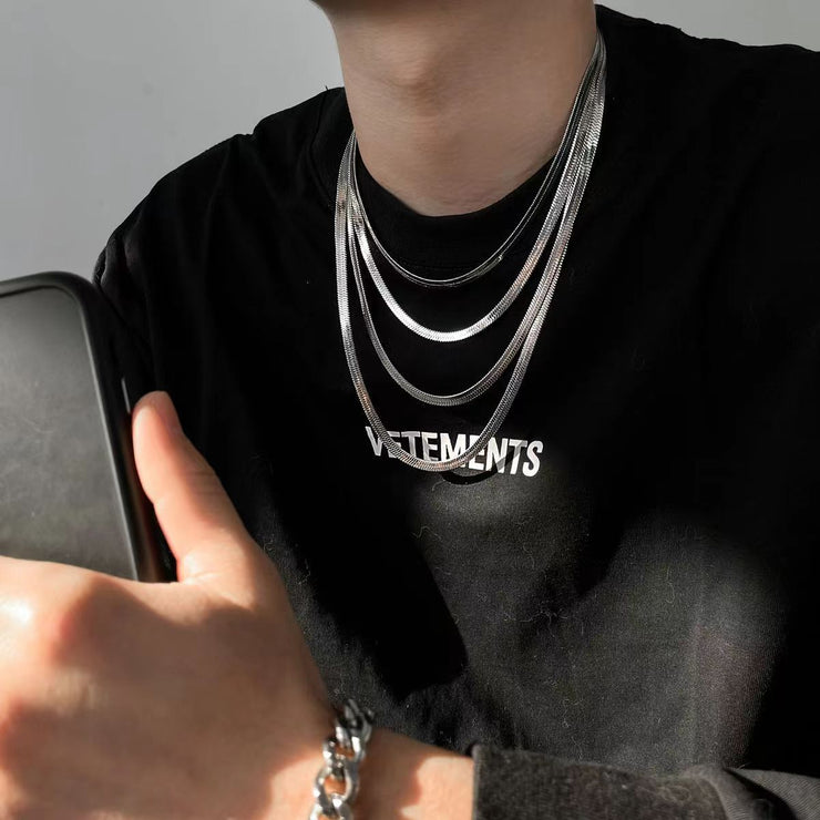 【Copper settings】Plain chain without pendant
