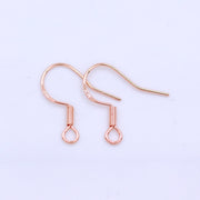 【Sterling Silver】setting-【E1】Simple  Ear hook without pearl