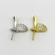 【Sterling Silver】setting- leafage pendant without pearl