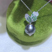 【Sterling Silver】setting- carrot pendant without pearl