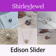 【Sterling Silver】N016 Edison Slider(purple pink white)