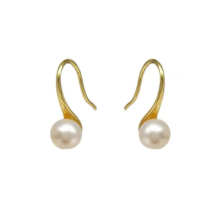 【Copper settings 】- High Heel Earrings, Freshwater  Pearl Earrings Stud