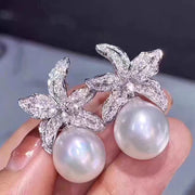 【Sterling Silver】- Flower Earrings Holder without pearl