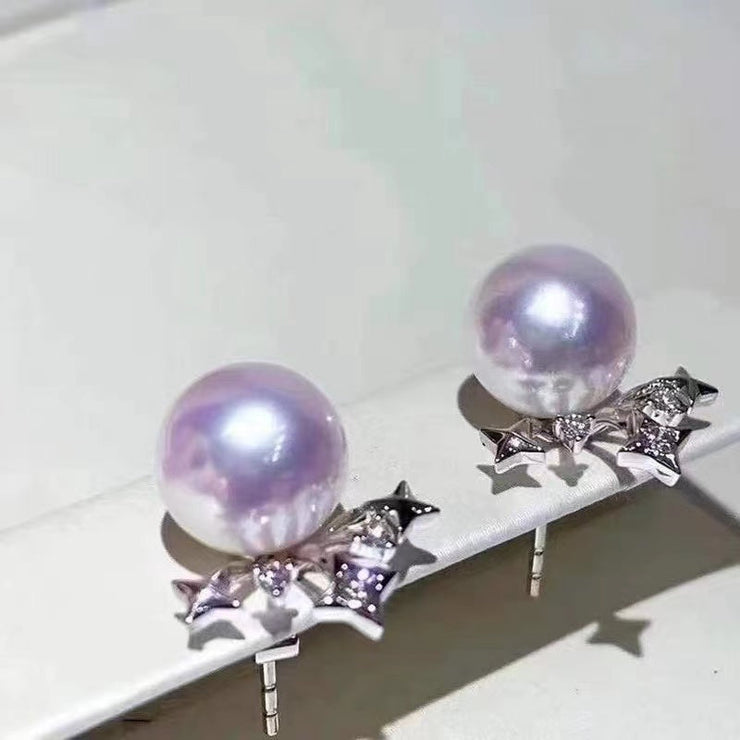 【Sterling Silver】- Star Earring Holder  without pearl