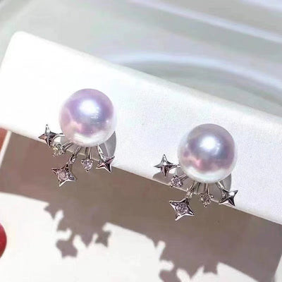 【Sterling Silver】- Star Earring Holder  without pearl
